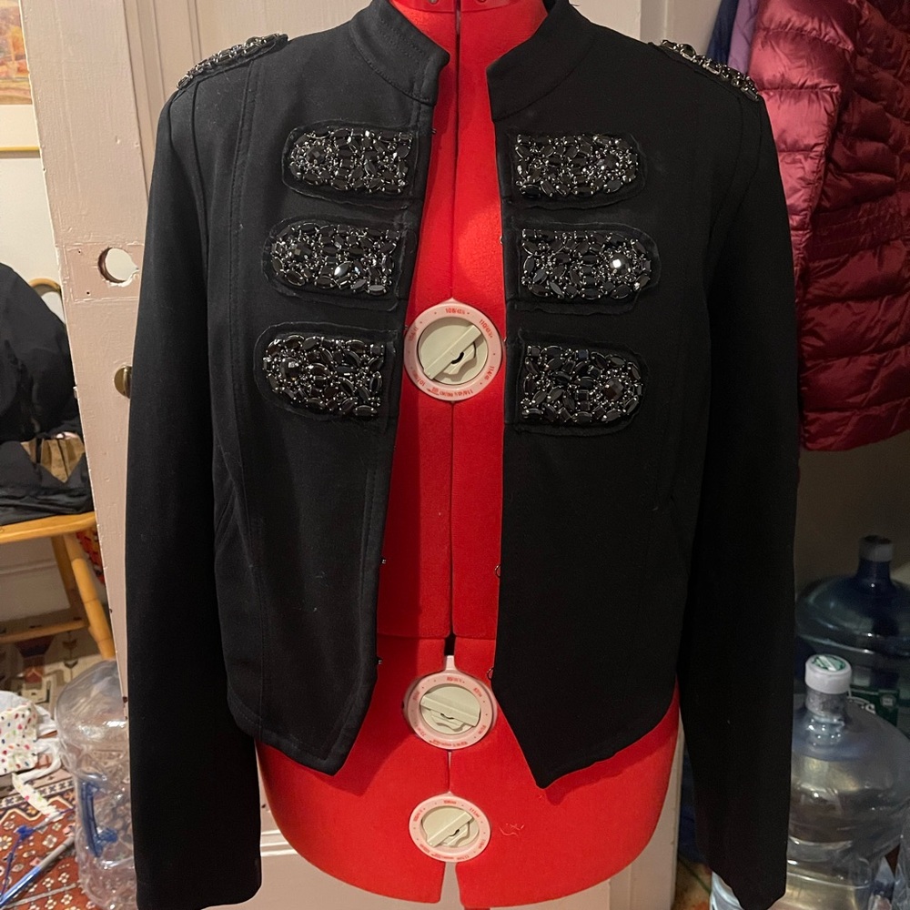 International Concepts Black Embellished Women's Jacket